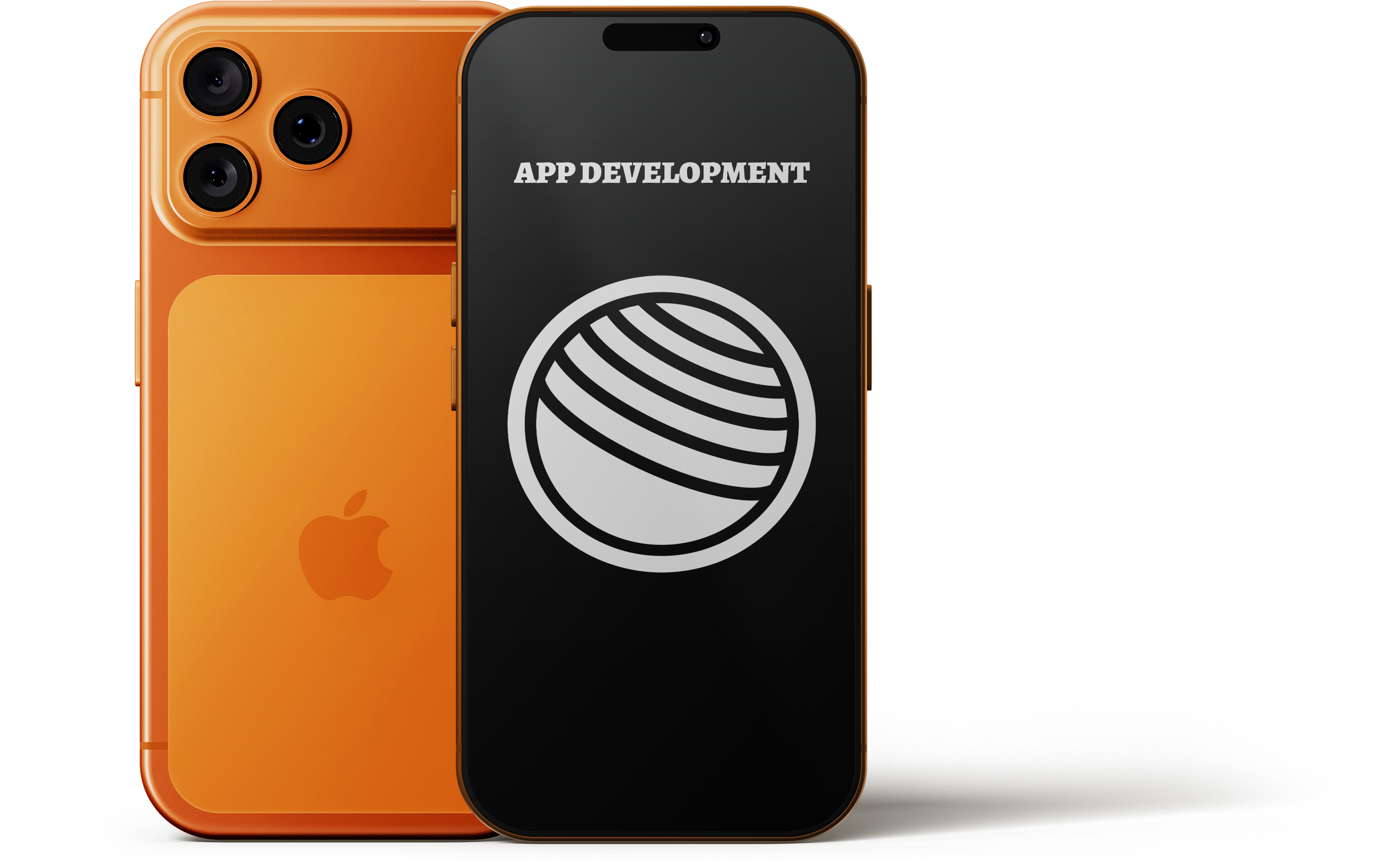 Mobile app development mockup