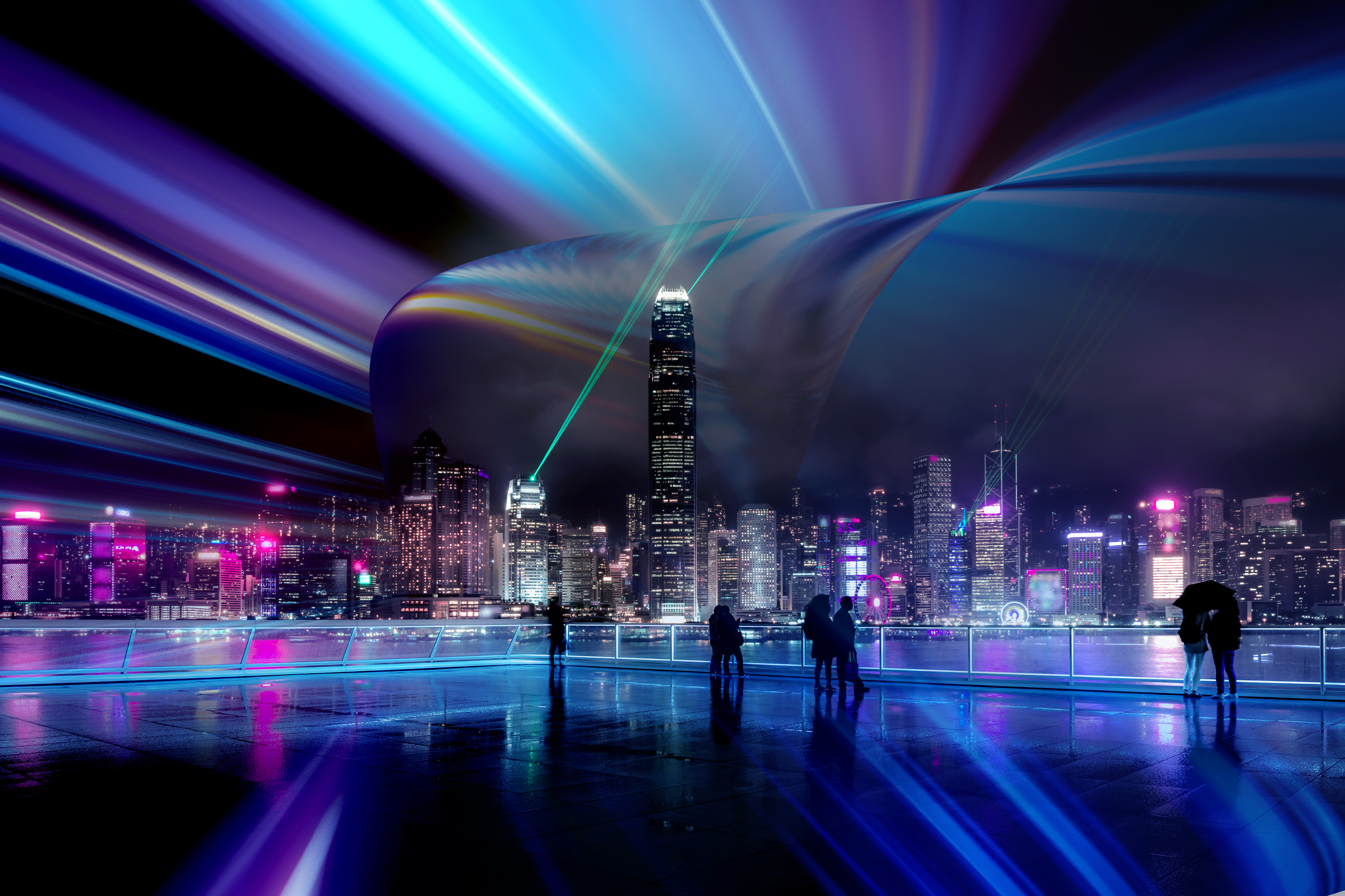 Dallas skyline at night